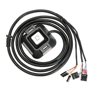 1.2m Desktop Computer Pc Power On/off Reset Button Switch Cable Block Extender