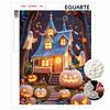 Halloween Pearl Painting Art Full Pearl Handmade Diy Home Decorations Festive Glowing Pumpkin House Autumn Garden Decor Set