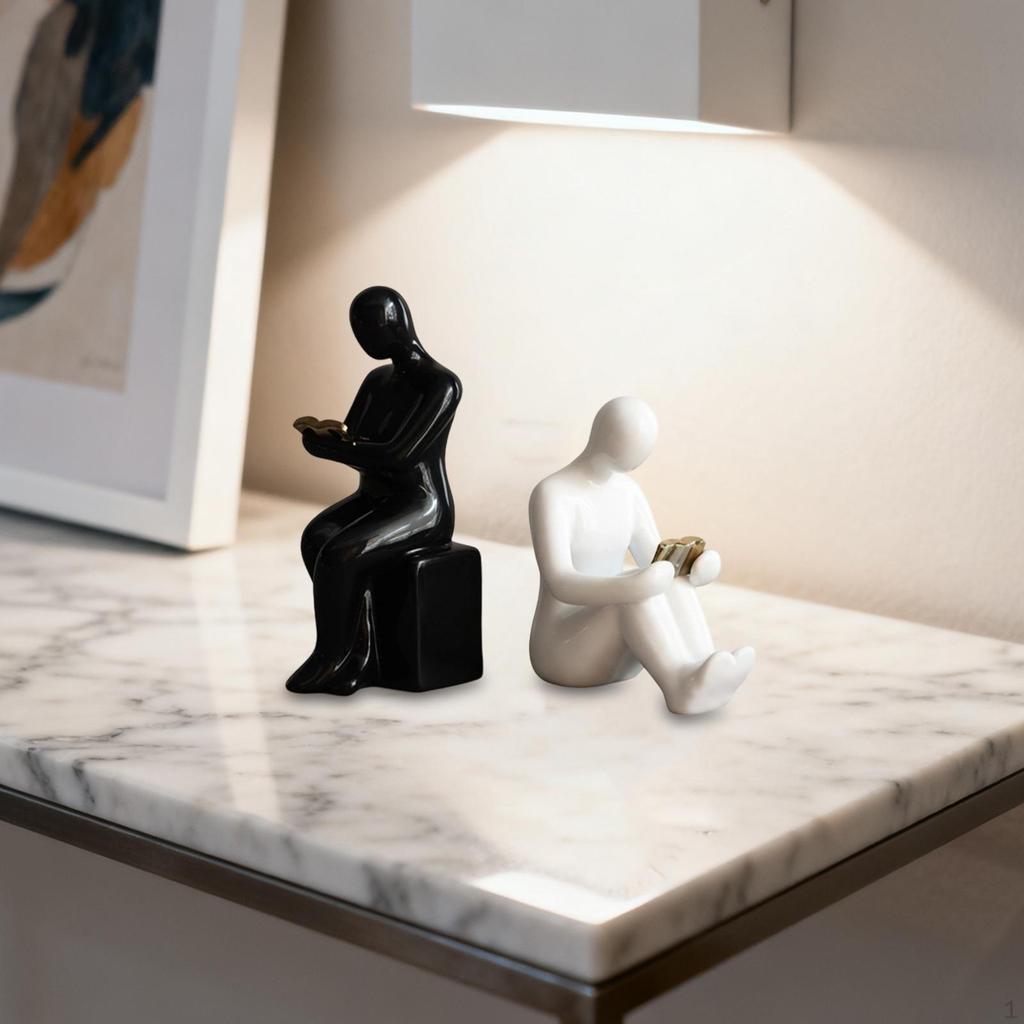 Bookends Book Ends Aesthetic Modern Accent Supports Abstract Sculpture Stoppers