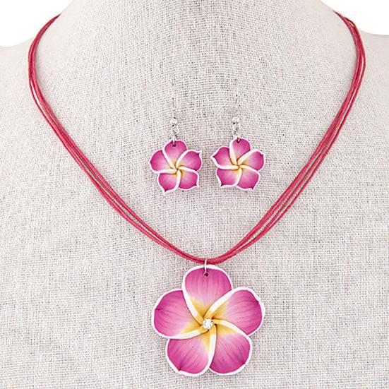 Jewelry Set Fashion Attractive Alloy Flower Dangle Jewelry Set for Party Dating Vacation