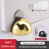 304 Stainless Steel Magnetic Turtle Top Door Stopper, Anti-Collision Floor Bumper & Rubber Limiter