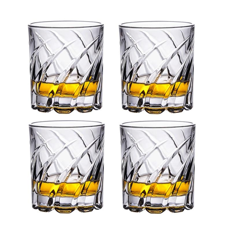9.2oz/9.8oz Engraved Whisky Glass Creative Wine Glass Party High End Transparent Foreign Wine Cup Cold Drink Mug Bar Accessories