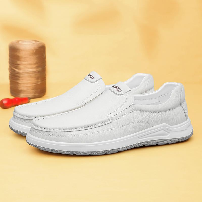 

Модная Высококачественная Обувь из Натуральной Кожи на Мягкой Подошве Мужская Ручной Работы Деловая Повседневная Обувь Лоферы Обувь Роскошный Бренд Итальянский Стиль Обувь для Вождения 44 белый