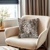 Polyester Short Plushie Pillowcase Modern Leopard Print Throw Pillow Cover Home Decoration For Living Room Bedroom Sofa