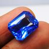 CERTIFIED Fine Looking 10.75 Ct Natural Blue Sapphire Loose Gemstone Emerald Cut A-2829