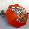1pc Basketball Hoop Automatic Open/Close Umbrella 8-Rib Strong Frame, Portable Travel Umbrella for Women & Men, Birthday Gift Parties, Everyday Use