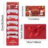 Christmas Themed Cash Envelope with 6 Slots Holiday Gift Cards Money Holder Money Organiser For Gifts Exchanges