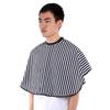 Soft Cloth Hair Cutting Barber Cape Hairdressing Salon Gown Bib Apron Vertical Stripes
