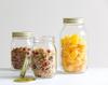 ADERIA Set of Made In Glass Storage Airtight Containers for Coffee Double M6656 Double-Cap Containers, 475ml, 6, Japan, Containers, Canisters,