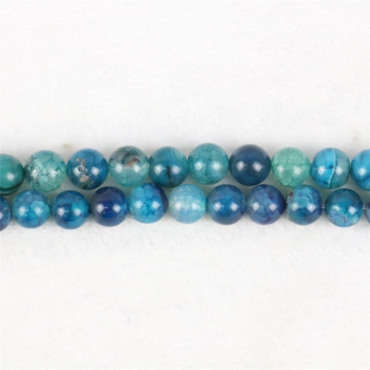 

10 мм круглые синие полосы агата оникс свободные бусины для женщин и девочек изготовление ювелирных изделий дизайн DIY Запчасти аксессуары натуральный камень 8mm