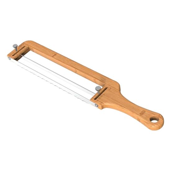Sourdough Bread Slicer Bow Saw Cutter Double-sided Blades Precision Slicing Tool for Homemade Bread Bagels Fruits Vegetables