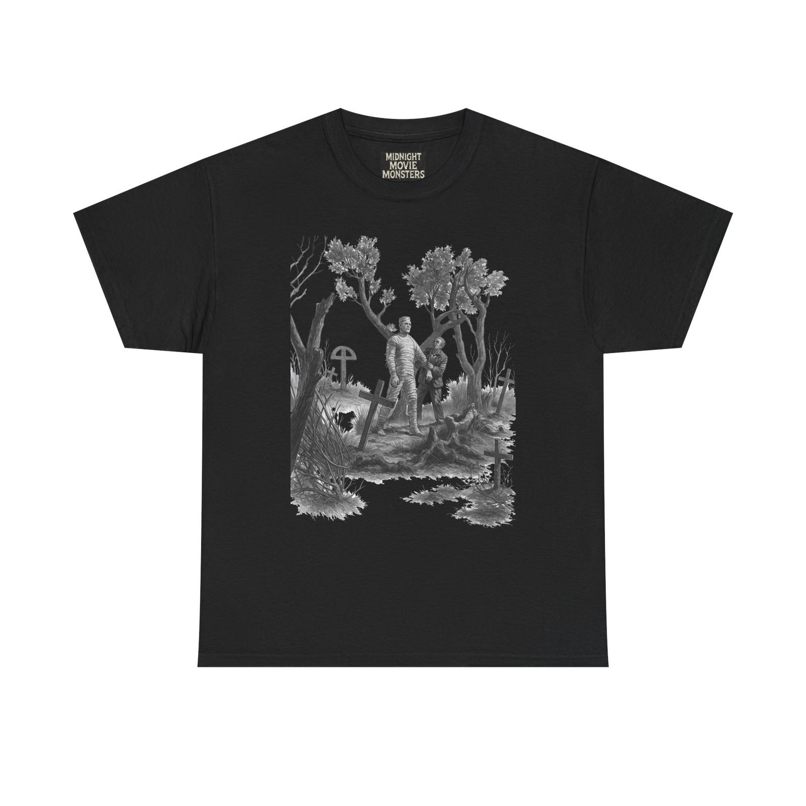 

The Mummy’s Ghost Graveyard T-Shirt Tee Unisex Heavy Cotton Halloween Shirt S