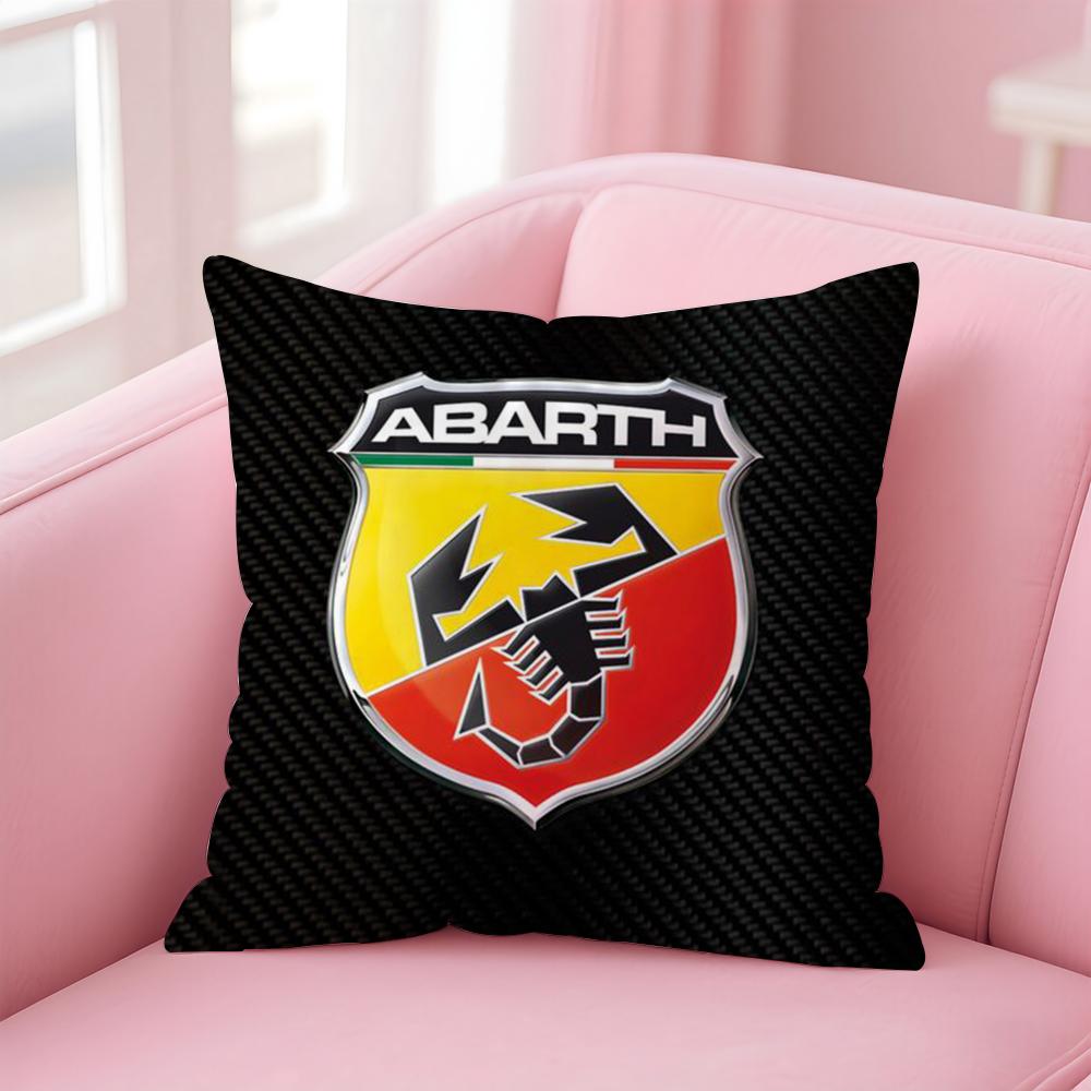 Abarth S-Scorpion car brand AS Cushion Cover Comfortable Reversible Pillow Cover Ideal for Car Sofa Bedroom & Beyond