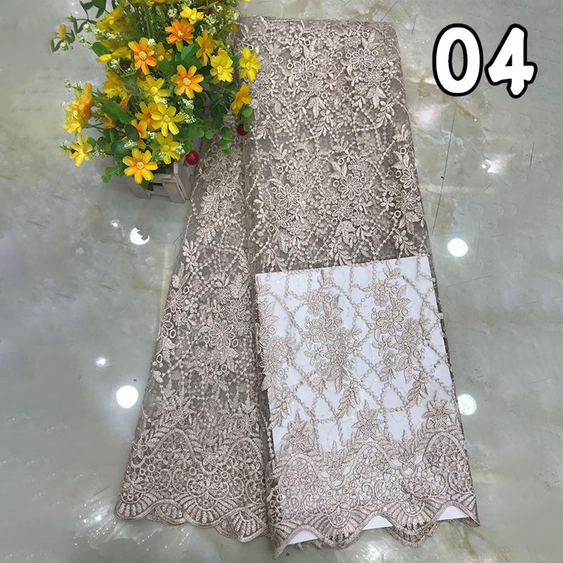 1yard Embroidered Mesh Fabric Cheongsam Dress Costume Dance Wear DIY Sewing Lace Fabric French Design 3D Embroidery Cloth