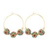 Niche Design Nepalese Earrings Xizang Style Retro Exotic Personality Earrings Women's Simple Earrings Earrings