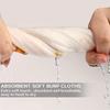 6 Pack White Cotton Muslin Burp Cloths 6 Layer Absorbent Baby Bibs Hand Washable for Boys Girls Newborn Drool Spit Up Cloths