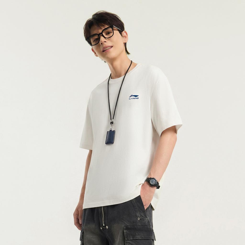 Li Ning Sports Lifestyle Series Round Neck Quick-Dry Cool T-Shirt Unisex Tops AHSW395-2