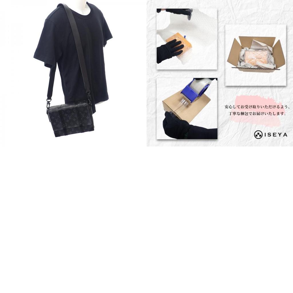 LOUIS VUITTON  M45727 Shoulder Bag black Monogram canvas mens