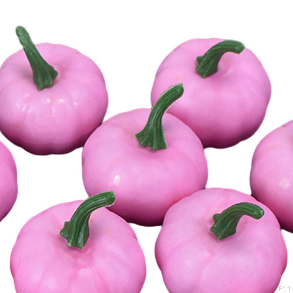 12 Assorted Foam Pumpkins for Halloween and Fall Decor