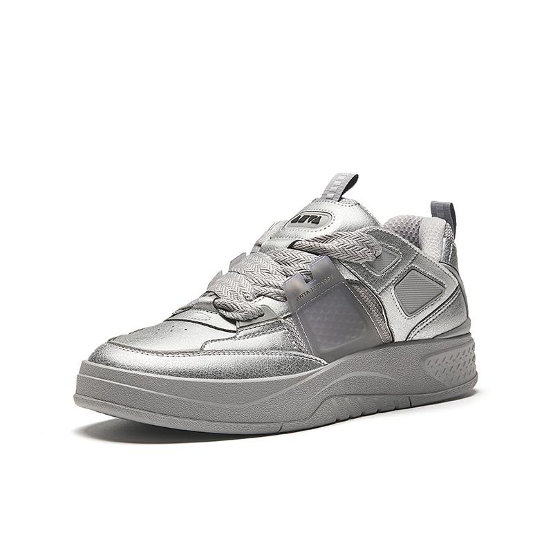 Anta Jie You PRO Abrasion Resistant Low top Skateboard Shoes Men's Pigeon Gray 912438015-2