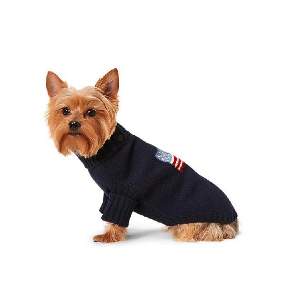 Ralph Lauren Flag Wool Blend Dog Sweater Hmpopap5bd20005410