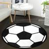 Black Music Tape Round Carpet Retro Home Decor for Living Room Bedroom Kitchen Balcony Soft Circular Rugs Gift
