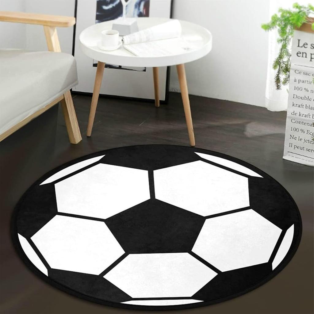 Black Music Tape Round Carpet Retro Home Decor for Living Room Bedroom Kitchen Balcony Soft Circular Rugs Gift