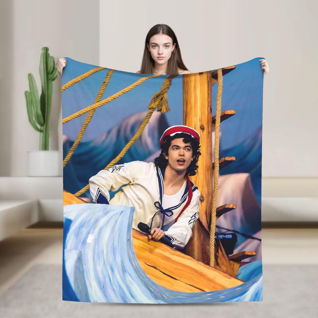 Super Soft Blanket Students Airplane Travel Conan Gray Printed Bedding Throws Flannel Bedspread For Bedroom Sofa Bed Cover