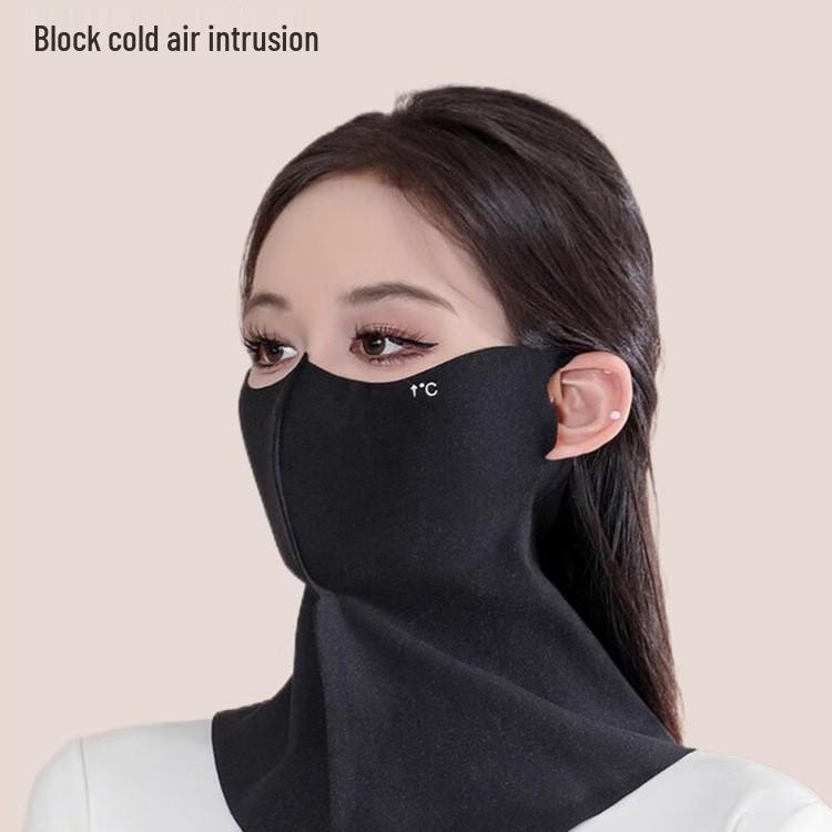 Newcomer Offer: Solid Color Winter Face Mask with Earloops for Women - Full Coverage for Cycling