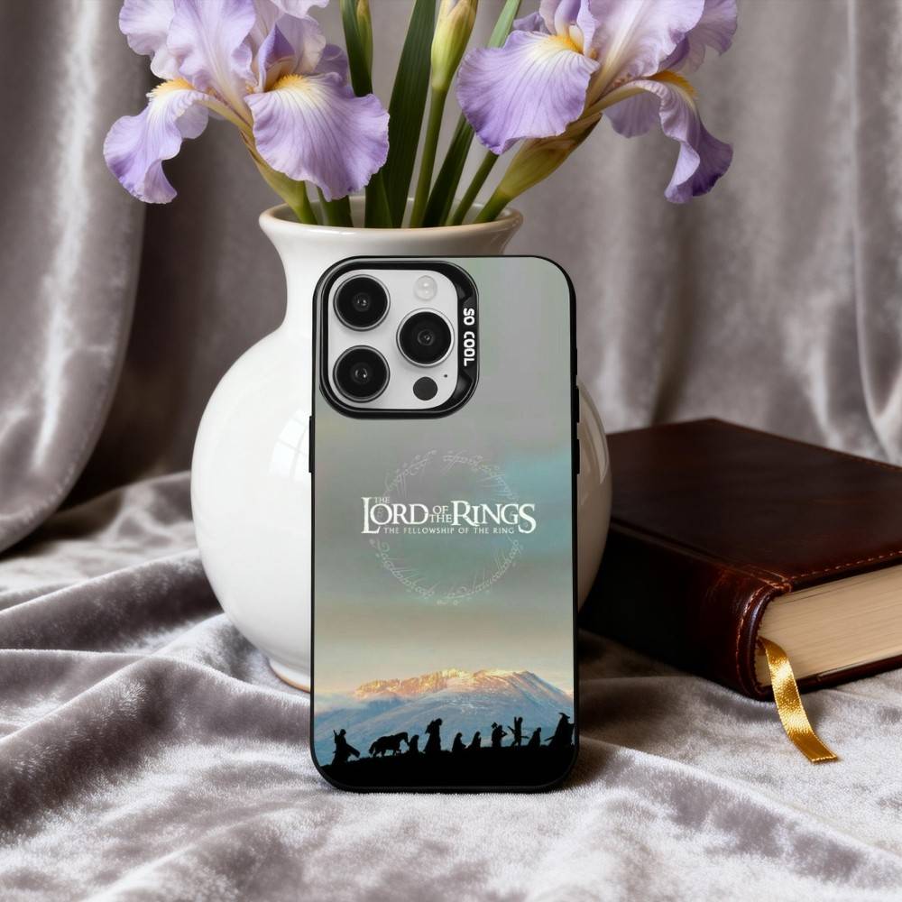 Movie T-The L-Lord-D R-Rings Phone Case For iPhone17,16,15,14,13,12,11 Plus,Pro Max Black Candy silver phone case