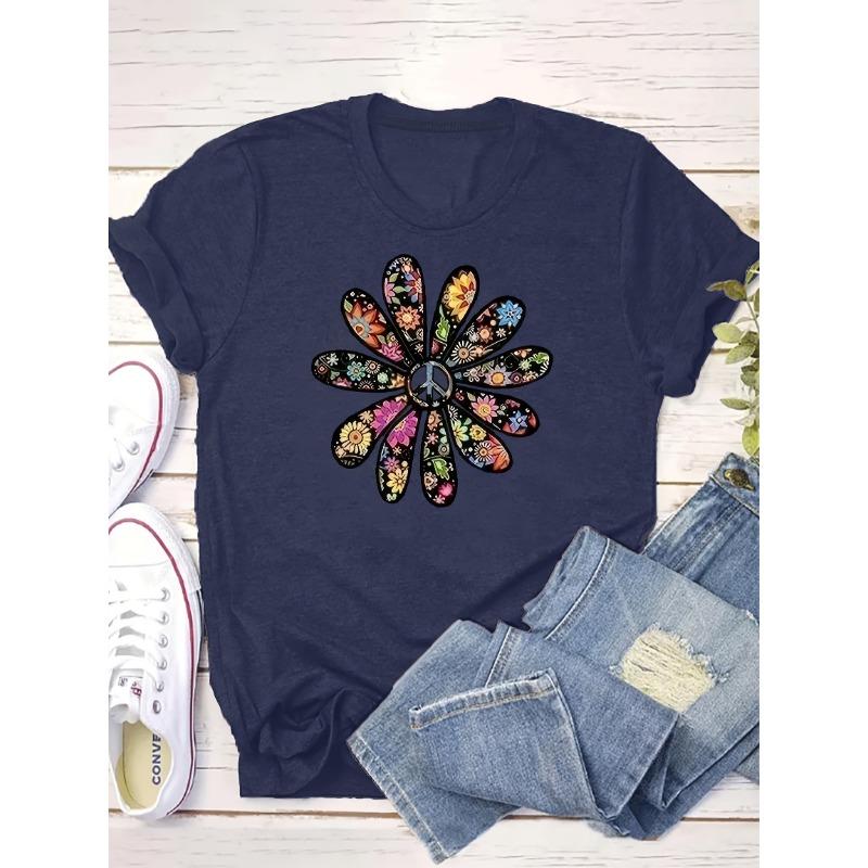 Cross-border European and American Clothing Round Neck Pocket Short-sleeved Casual Loose Top Bottoming Short-sleeved T-shir