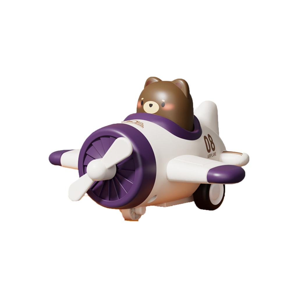 Children's Toy: Press-to-fly Cartoon Airplane Model, Inertial Toy Car
