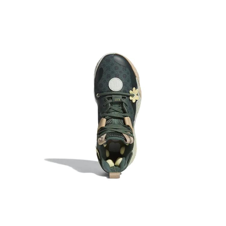 New Adidas Harden Vol.6 Anti Slip And Wear Resistant Breathable Low Top Performance Basketball Shoes Green Teenagers GV7058