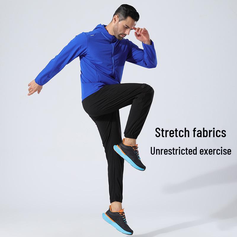 Gilet unisexe à capuche automne-hiver: Veste de sport extensible à manches longues