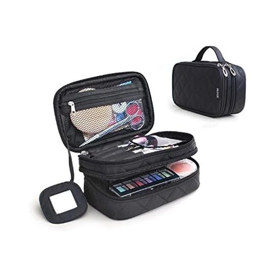 Makeup Box, Makeup Pouch, Cosmetic Bag, Travel Pouch, Professional Makeup Pouch, Cosmetic Pouch, Double Layer, Computer Accessories Organization,