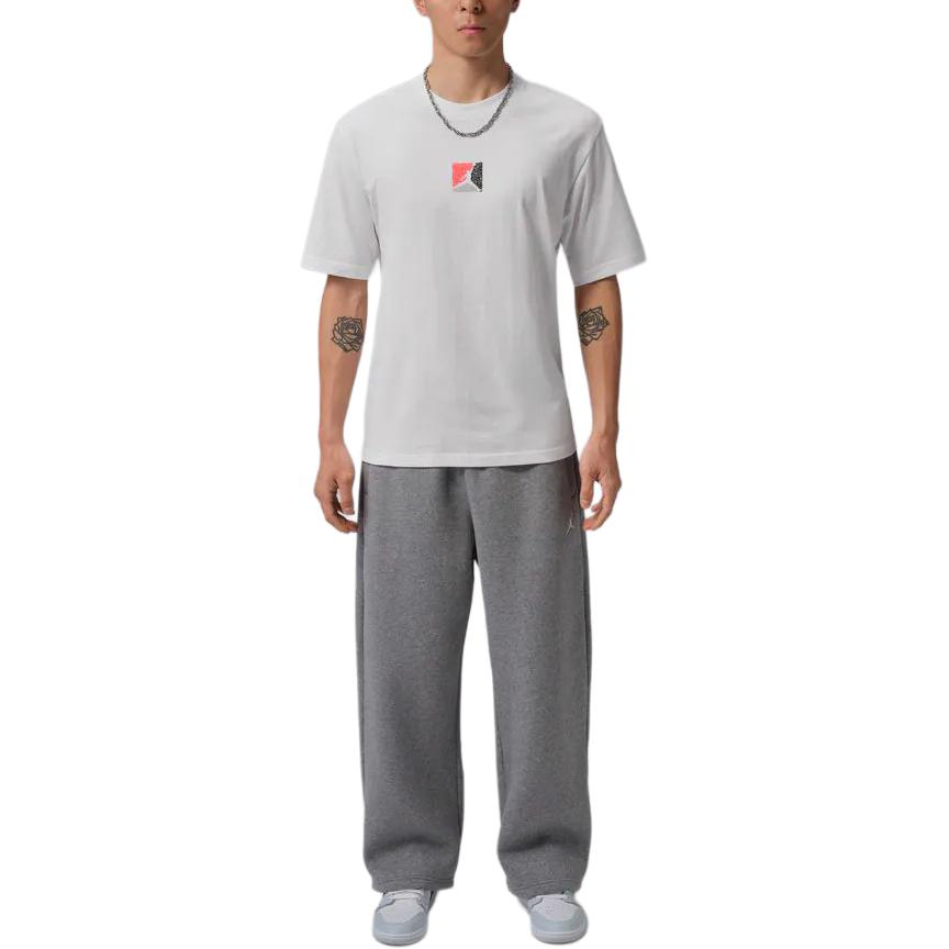 Jordan Printed Pattern Breathable Sports Knit Short Sleeve T-Shirt Men Tops IF3065-100
