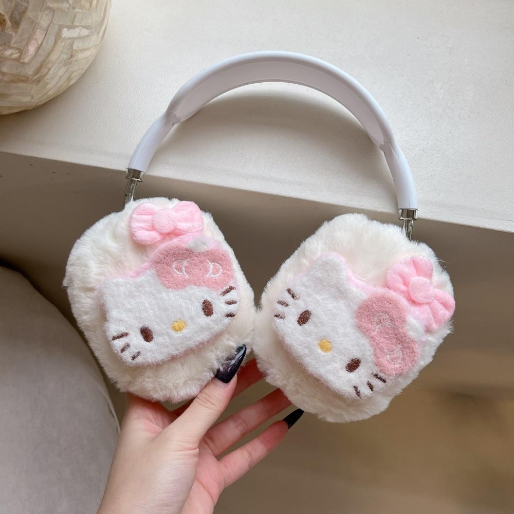 Pink Cases For AirPods Max Plush KT Cute Hello Kitty Case Cute Anti-Scratch Cover Sleeve Protector Headphone Cover Accessory