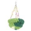 Bird Nest Bed Warm Cozy Soft Plush Enhanced Comfort Cute Look Parrot Breeding Nest Hanging Swing for Home Indoor
