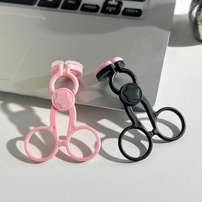 פלסטיק נירוסטה מלקחיים מיוחדים למשקפי מגע מכשיר הכנסה והוצאה למשקפי מגע פינצטה רכה כלי איפור עזר להרכבה נייד