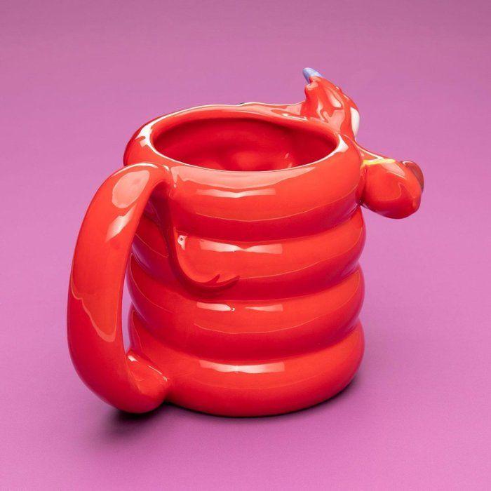 Tasse 3d - paladone - mushu - surdimensionnée - asymétrique - collection disney