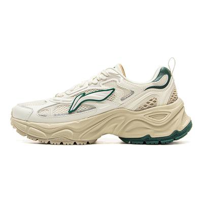 Li Ning Star Ring Y2K Moda Retro Suave Versátil Aumento de Altura Antideslizante Resistente al Desgaste Transpirable Zapatillas Casuales de Caña Baja para Mujer AGCV112-1