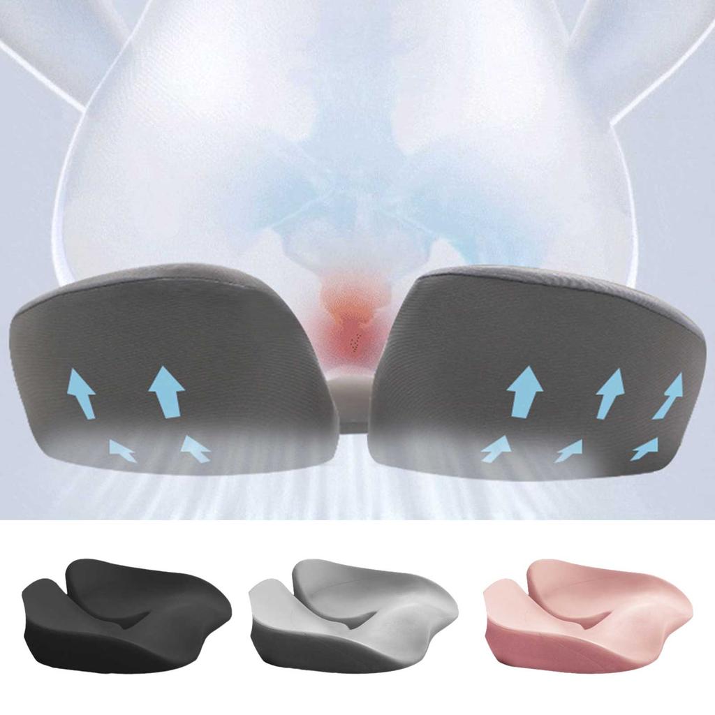 Car Seat Cushion Non-Slip Orthopedic Memory Foam Coccyx Cushion Relief Comfort Office Chair Tailbone Sciatica Back Pain