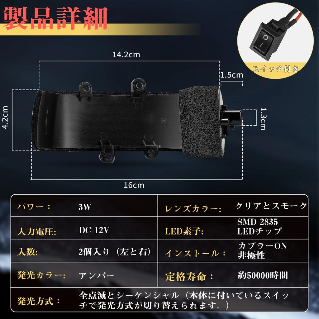 GemPro Sequential Side Mirror Turn Signals with Flowing Turn Signals of for 20 Series Vellfire and Late Vanguard Noah Estima Estima Hybrid Sienta