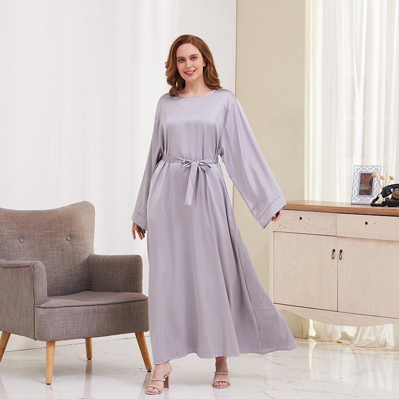 TikTok Casual Muslim Women's Robe Dress