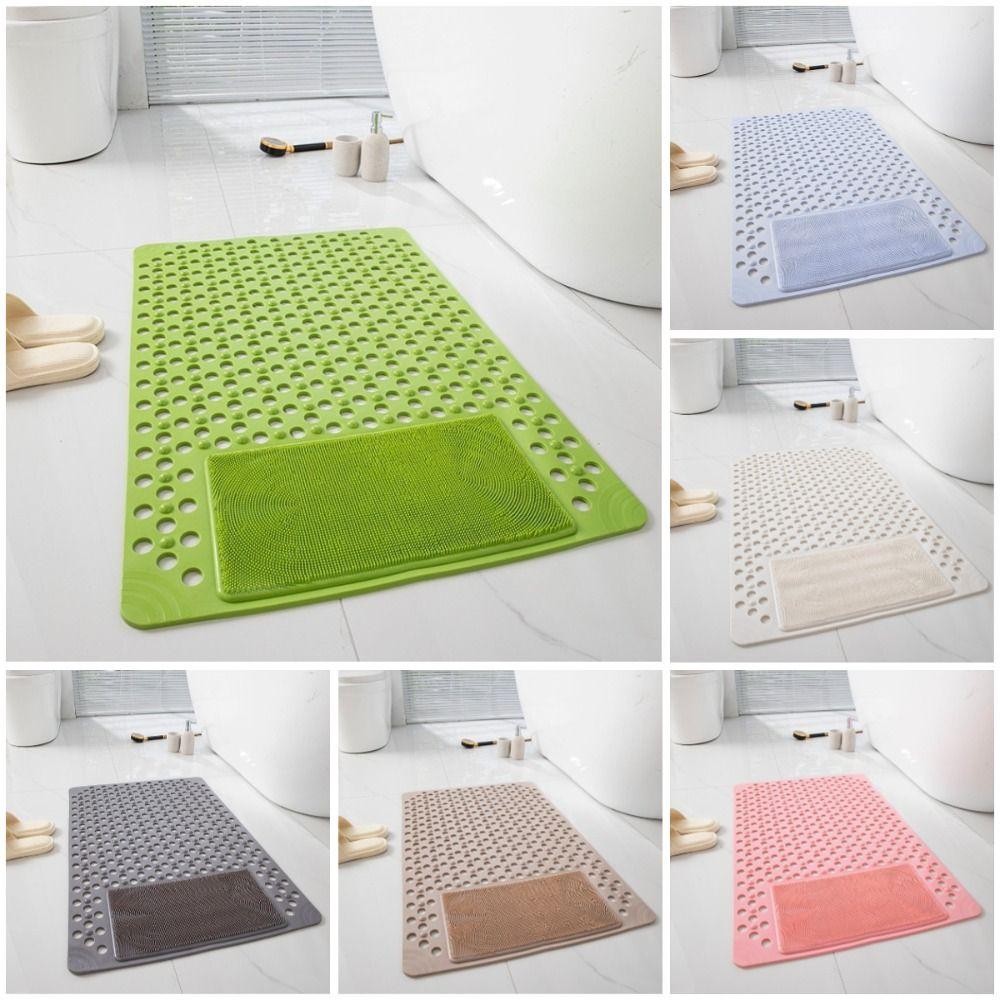 

Anti-Slip Bath Mat Suction Cup Drainage Mat New Shower Mat Bathroom сірий