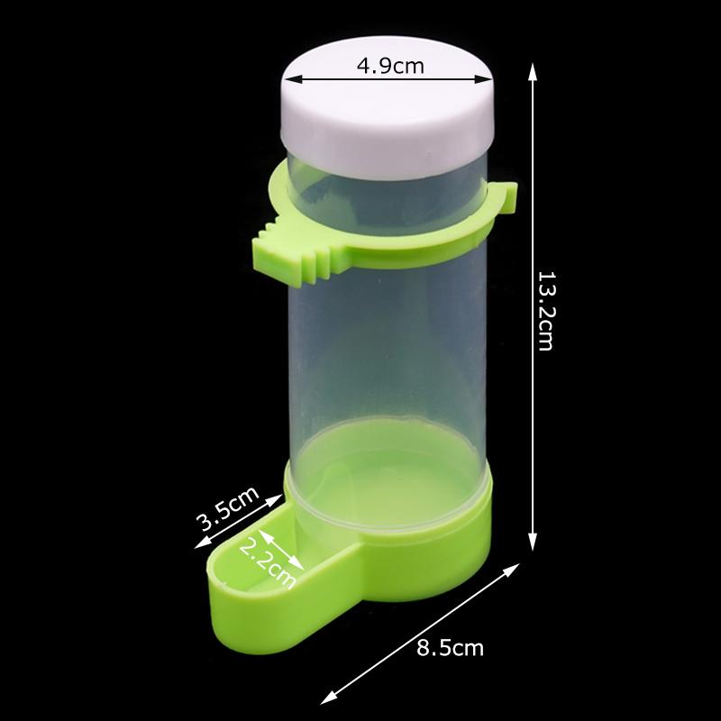

Bird Automatic Feeder Birdcage Parrot Automatic Food Dispenser Water Dispenser Pet Feeding Tools Cockatoo Hangable Accessories зелёный