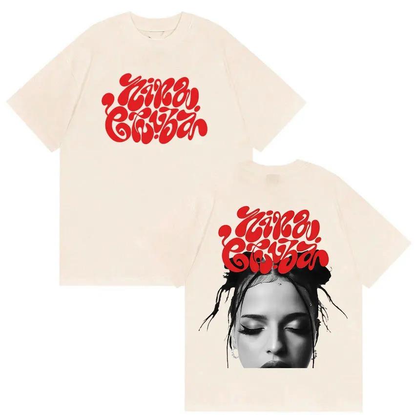 

Nina Chuba Album Tour Print Tees for Fans Men Women Hip Hop Clothing Short Sleeve Tshirts Retro Fashion Oversized Cotton Tops S