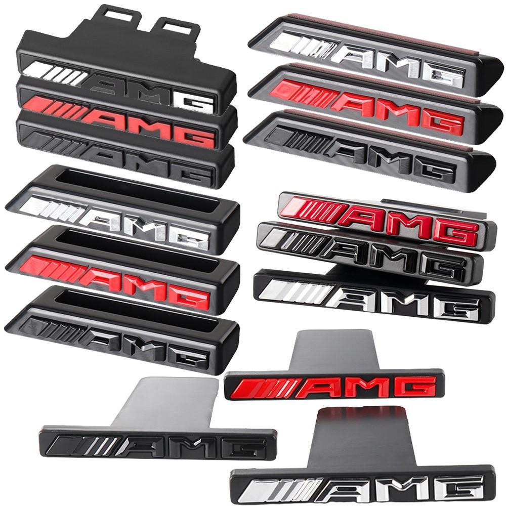 Car Front Grille Emblem ABS Sticker Decoration Auto Accessories for Mercedes Benz AMG A B C D M S R G Class GLB GLC GLK GLA CLA KZ0