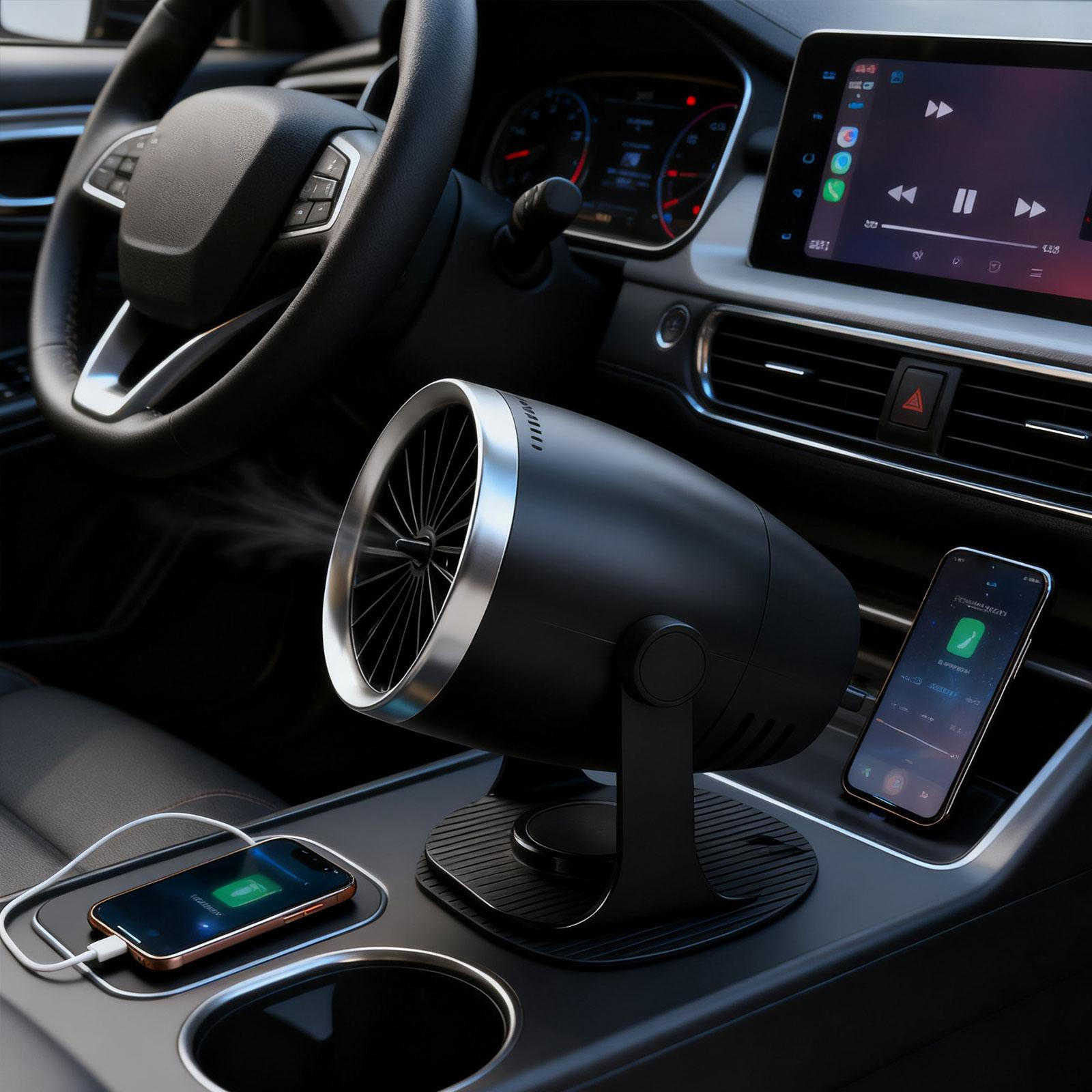 

Car Heater Defroster Windshield Portable Anti Fog Fast Heating Auto 24V