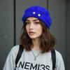 56cm Malířská čepice Lehký Perlový Baret Retro Kšiltovka Vintage Tenká Vintage Vlna Francouzská Dámská Podzimní